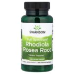 Swanson Full Rhodiola Rosea Root 400 mg, 100 Vegan Caps