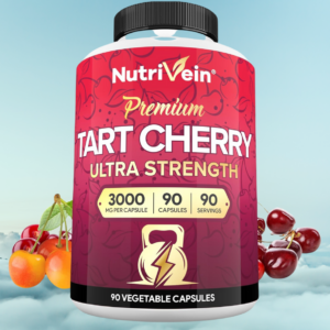 Nutrivein Tart Cherry(Tart kiraz) Recovery, Detox, Rest, & Mobility - 90 Caps - Görsel 2