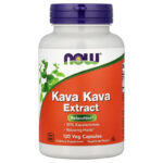 NOW Foods Kava Kava Extract Sleep Brain & Cognitive 250 mg 120 Veg Caps
