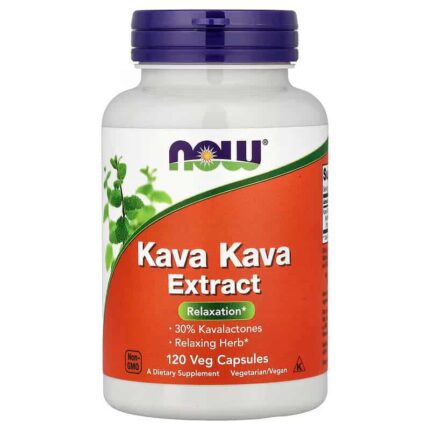 NOW Foods Kava Kava Extract Sleep Brain & Cognitive 250 mg 120 Veg Caps