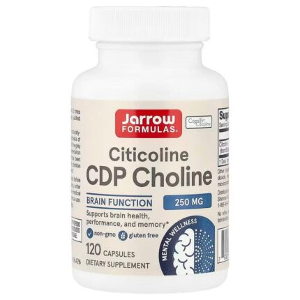 Jarrow Formulas Citicoline CDP Choline brain Cognizin Citicoline 250 mg 120 Capsules