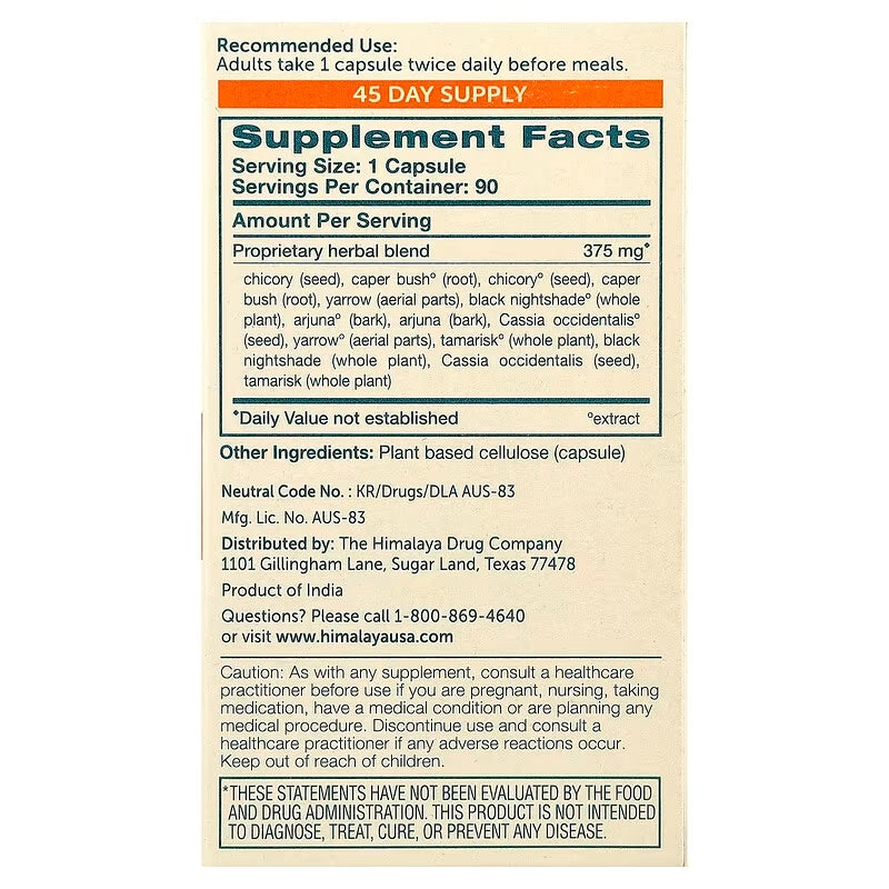 Himalaya LiverCare Detox Enzymes Gut Health 90 Vegetarian Capsules - Görsel 3