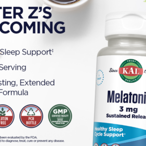 KAL Melatonin 3 mg 60 tablets