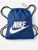 Nike Baskılı Büzgülü Spor Sırt Çantası Mavi