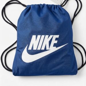 Nike Baskılı Büzgülü Spor Sırt Çantası Mavi