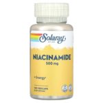Solaray, Niacinamide, 500 mg, 100 VegCaps - Non flush (Cilt desteği)