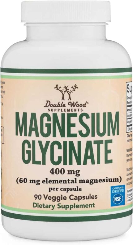 DOUBLE WOOD Magnesium Glycinate 90 Caps