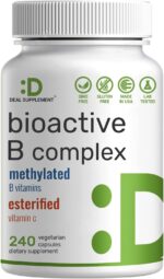 Deal Supplement Bioactive Vitamin B Complex Immune Choline İnositol Folate Energy 240 Veggie Caps