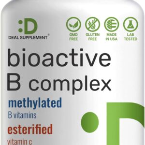 Deal Supplement Bioactive Vitamin B Complex Immune Choline İnositol Folate Energy 240 Veggie Caps