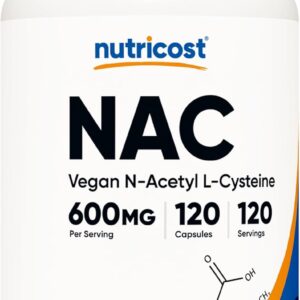 Nutricost Cysteine NAC 600 MG 120 Caps