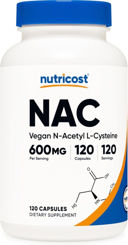 Nutricost Cysteine NAC 600 MG 120 Caps