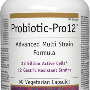 Bioclinic Naturals Probiotic Pro (lactobacillus+bifidobacterium) 12 Billion milliards 60 vcaps