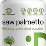 Deal Supplement Saw Palmetto 5000 mg with Pumpkin Seed 300 Caps Prostate Health DHT Blocker Hair