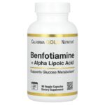 California Gold Nutrition, Benfotiamine + Alpha Lipoic Acid + Leucine Losin 90 Vegetarian Capsules