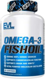 Evlution Nutrition Triple Strength Omega 3 Fish Oil 120 Softgels