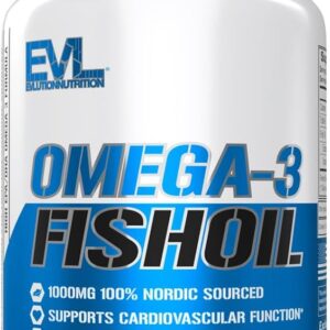 Evlution Nutrition Triple Strength Omega 3 Fish Oil  120 Softgels
