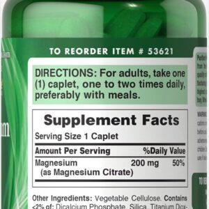 Puritan’s Pride Magnesium Citrate 200mg 90 Tablet