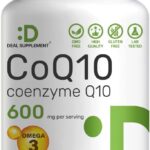 Deal Supplement CoQ10 Ubiquinone Omega 3 DHA EPA Heart Energy Brain Health Antioxidant 120 Capsules