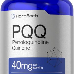 Horbäach PQQ 40 mg 120 Caps Maximum Strength Pyrroloquinoline Quinone Disodium Salt