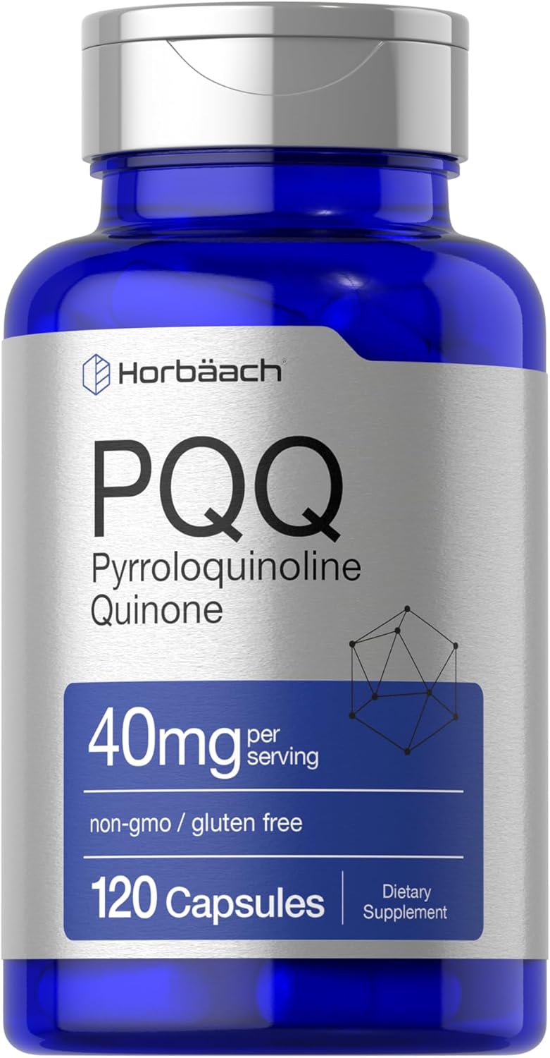 Horbäach PQQ 40 mg 120 Caps Maximum Strength Pyrroloquinoline Quinone Disodium Salt