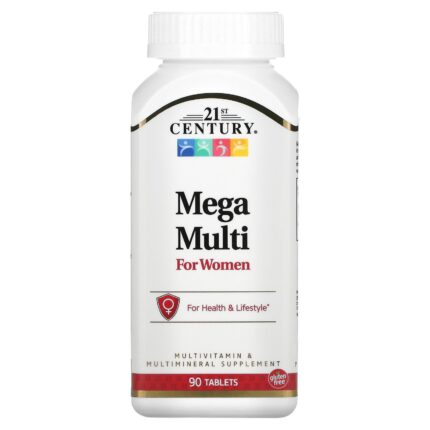 21st Century Mega Multi Vitamin for Women B1+molybdenum+Boron+İnositol 90 Tablet Bayanlara özel