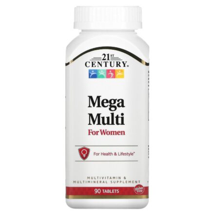 21st Century Mega Multi Vitamin for Women B1+molybdenum+Boron+İnositol 90 Tablet Bayanlara özel