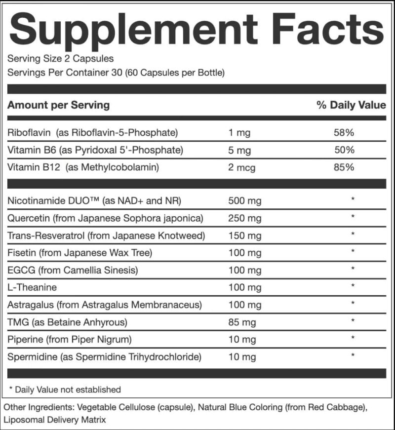 Perpetua Life AEON Liposomal NAD+ Longevity Complex 60 Capsules - Görsel 4