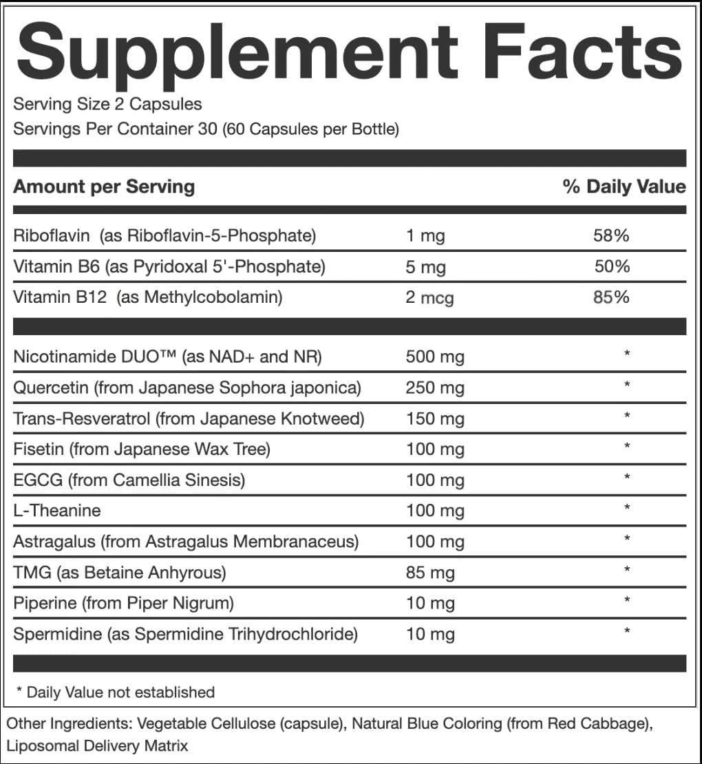 Perpetua Life AEON Liposomal NAD+ Longevity Complex 60 Capsules - Görsel 4