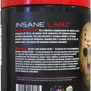 Insane Labz Insane Veinz Non Stimulant Nitric oxide Agmatine Sulfate