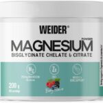 Weider Magnesium Powder 200g Magnesium Bisglycinate and Citrate in Powder with Zinc