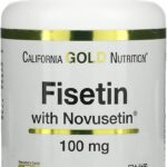 California Gold Nutrition Fisetin with Novusetin Brain Cognitive 100 mg 30 Veggie Caps