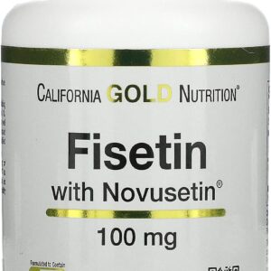 California Gold Nutrition Fisetin with Novusetin Brain Cognitive 100 mg 30 Veggie Caps