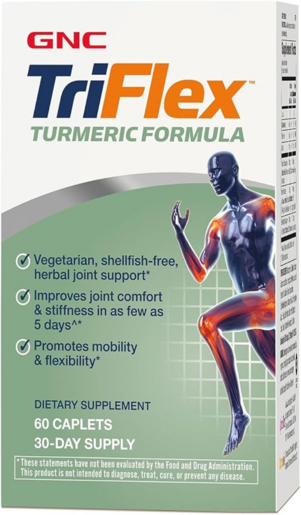 GNC TriFlex Glukozamin Turmeric (Zerdeçal) Formula - 60 Vegan Caplets