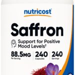 Nutricost Saffron (Safran) antioksidan 88.5 mg 240 capsules (Positive moods)