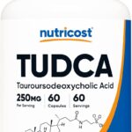 Nutricost Tudca 250mg, 60 Capsules Tauroursodeoxycholic Acid Bile salt - Premium Quality