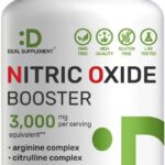 Deal Supplement Nitric Oxide Booster Arginine Akg & Citrulline Panax Complex Energy 3,000mg 300 Caps