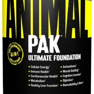 Universal Animal Pak - Convenient Multivitamin for Men & Women Daily All-in-One Vitamin & Supplement Pack