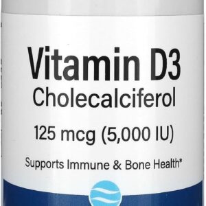 Lake Avenue Vitamin D3 Immune System Bone Health 5000 IU 360 Softgels