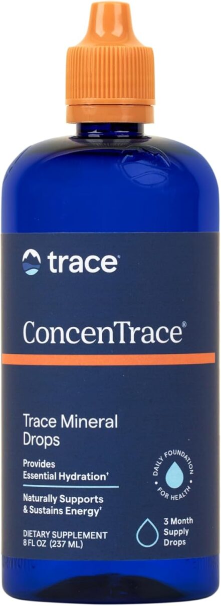 Trace Minerals ConcenTrace Trace Mineral Drops Magnesium Lithium Boron Potassium Keto Vegan 96 Servings