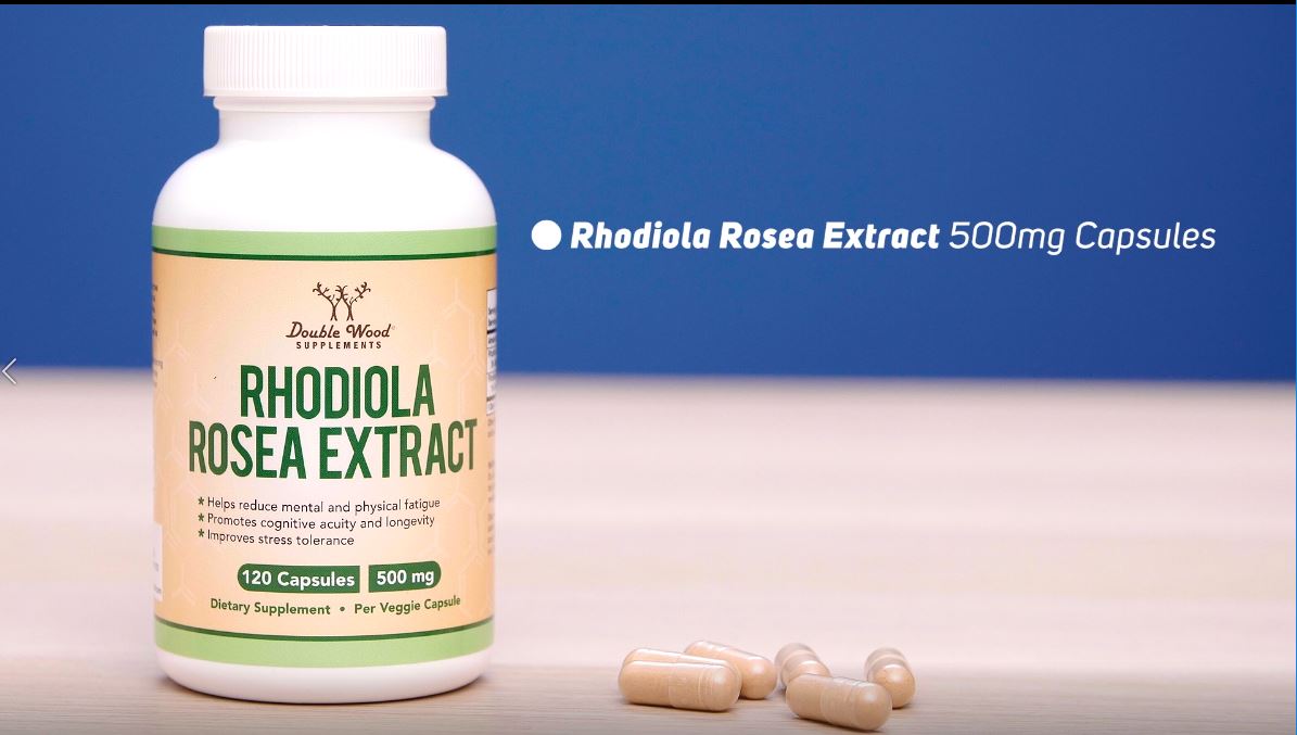 Double Wood Rhodiola Rosea Extract 500mg 120 Vegan Capsul - Görsel 3