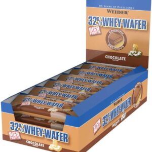 Weider Chocolate 35g Whey Wafer Bar - Pack of 12X35 Bars
