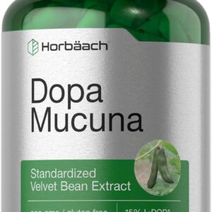Horbaach Dopa Mucuna Velvet Bean Herbal Extract 120 Caps