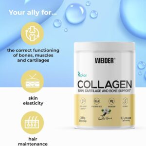 Weider Collagen(Kolajen) Vanilla Hydrolysed Collagen 100%  Mag Vitamin C Sugar-Free Skin Bones Hair