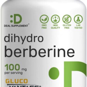Deal Supplement Dihydroberberine GlucoVantage 100mg Per Serving, 120 Veggie Caps