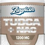 Zingicin TUDCA with NAC N-Acetyl-Cysteine Antioxidant Liver Digestion 1200mg 60 Caps