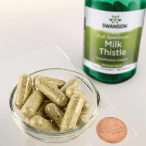 Swanson Milk Thistle Deve dikeni 500 mg 100 Caps - Görsel 2