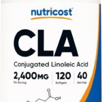 Nutricost CLA (Conjugated Linoleic Acid) 2,400mg, 120 Softgels - Gluten Free, Non-GMO, 800mg Per Softgel