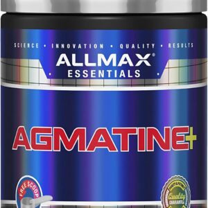 ALLMAX AGMATINE+ Powder Agmatine Sulfate with Glycine Unflavored PreWorkout Pump Supplement 45 Servings