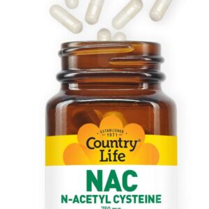Country Life NAC N-Asetil Sistein 750 mg, 30 Vegan Kapsül