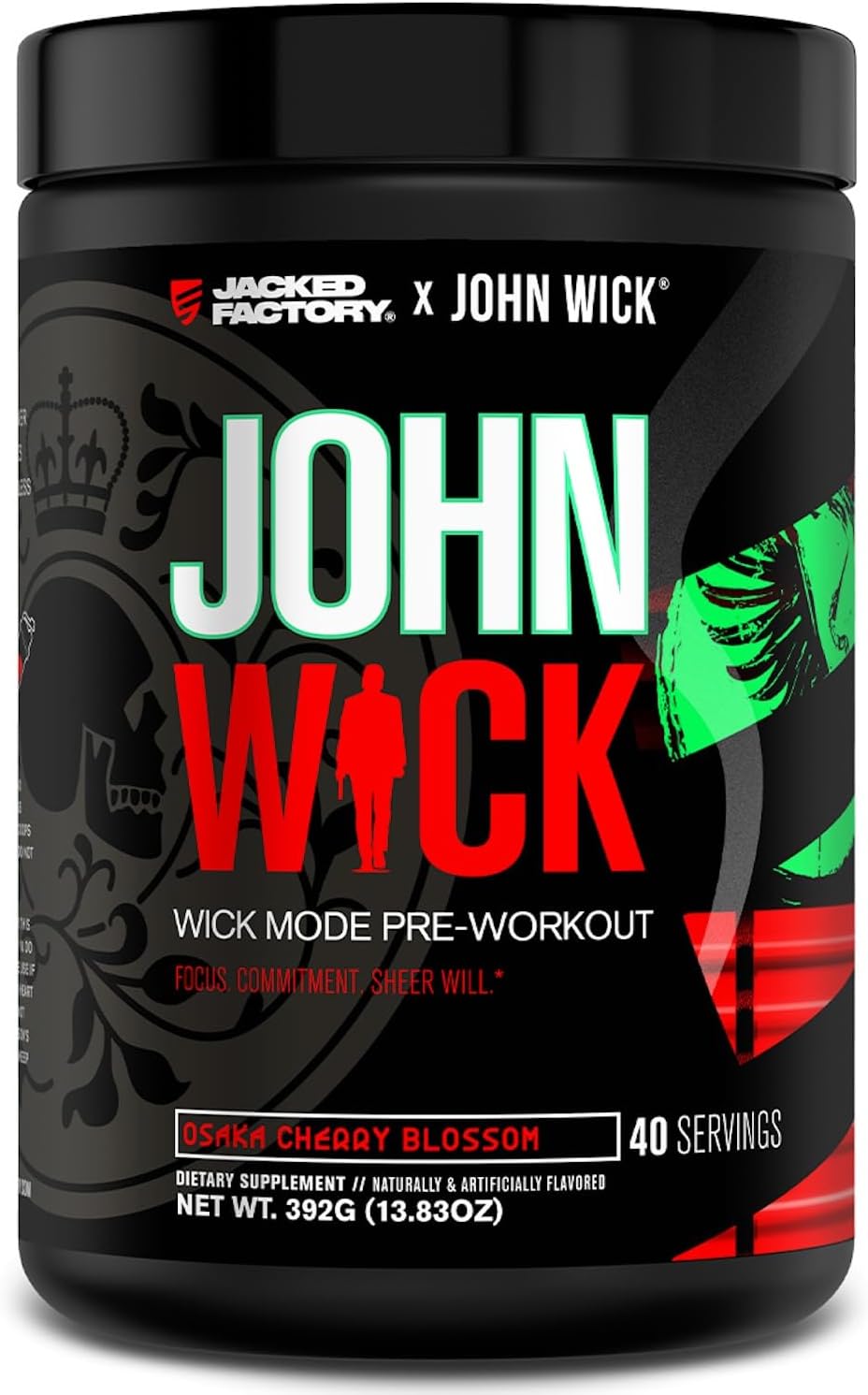 Jacked Factory X John Wick - Wick Mode PreWorkout 40 Servings - Görsel 3
